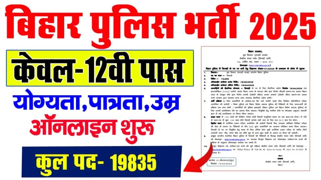 Bihar Police Constable Recruitment 2025