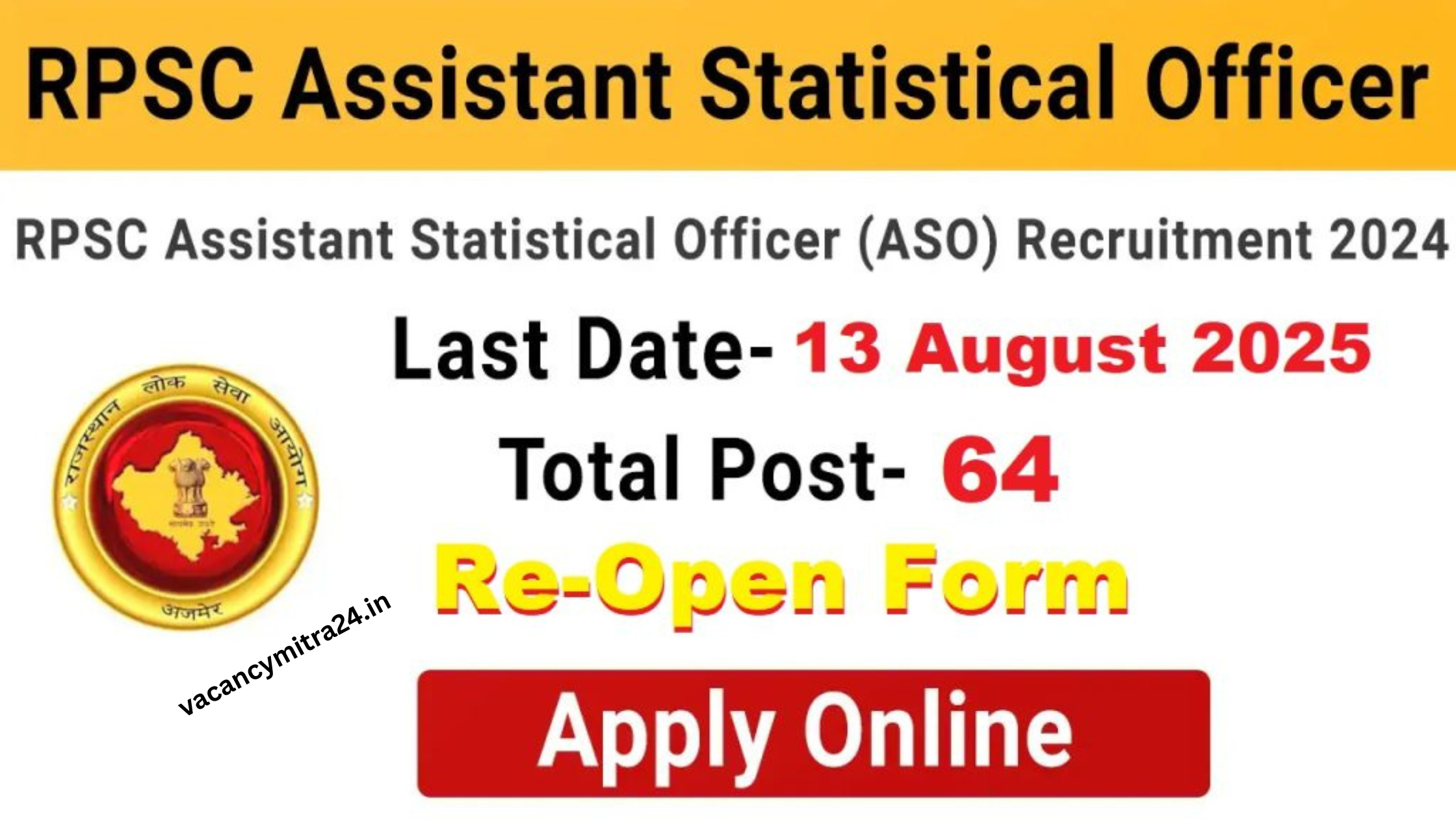 RPSC ASO Recruitment 2025